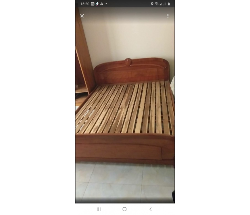 Giường gỗ sồi 1m6 x 2m