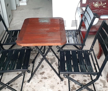 Bàn ghế cà phê mini
