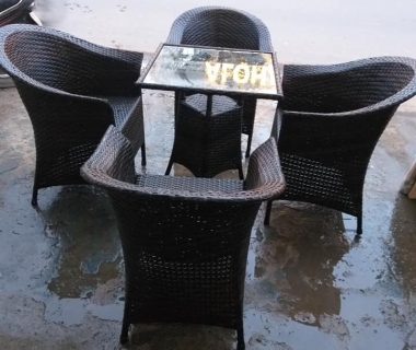 Bàn ghế mây cà phê