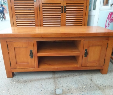 Kệ ti vi gỗ sồi mỹ nhập