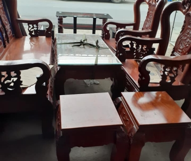 Thanh lý bộ ghế gỗ căm xe 