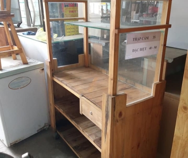 Xe gỗ bán nước,cà phê